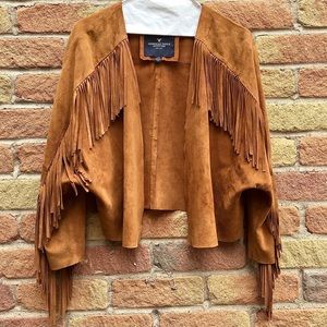 American Eagle 100% Suede/Leather FRINGE Jacket